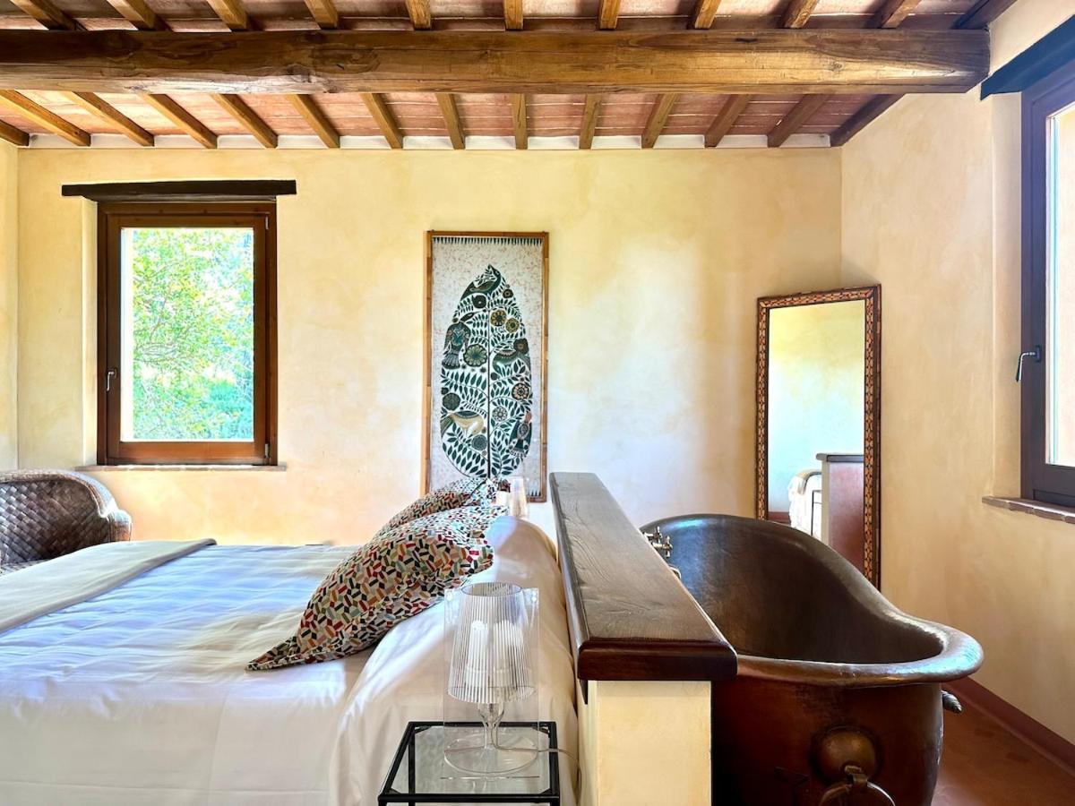 Tartagli Luxury Villa With Pool - A Fontanaro Property Paciano Bagian luar foto