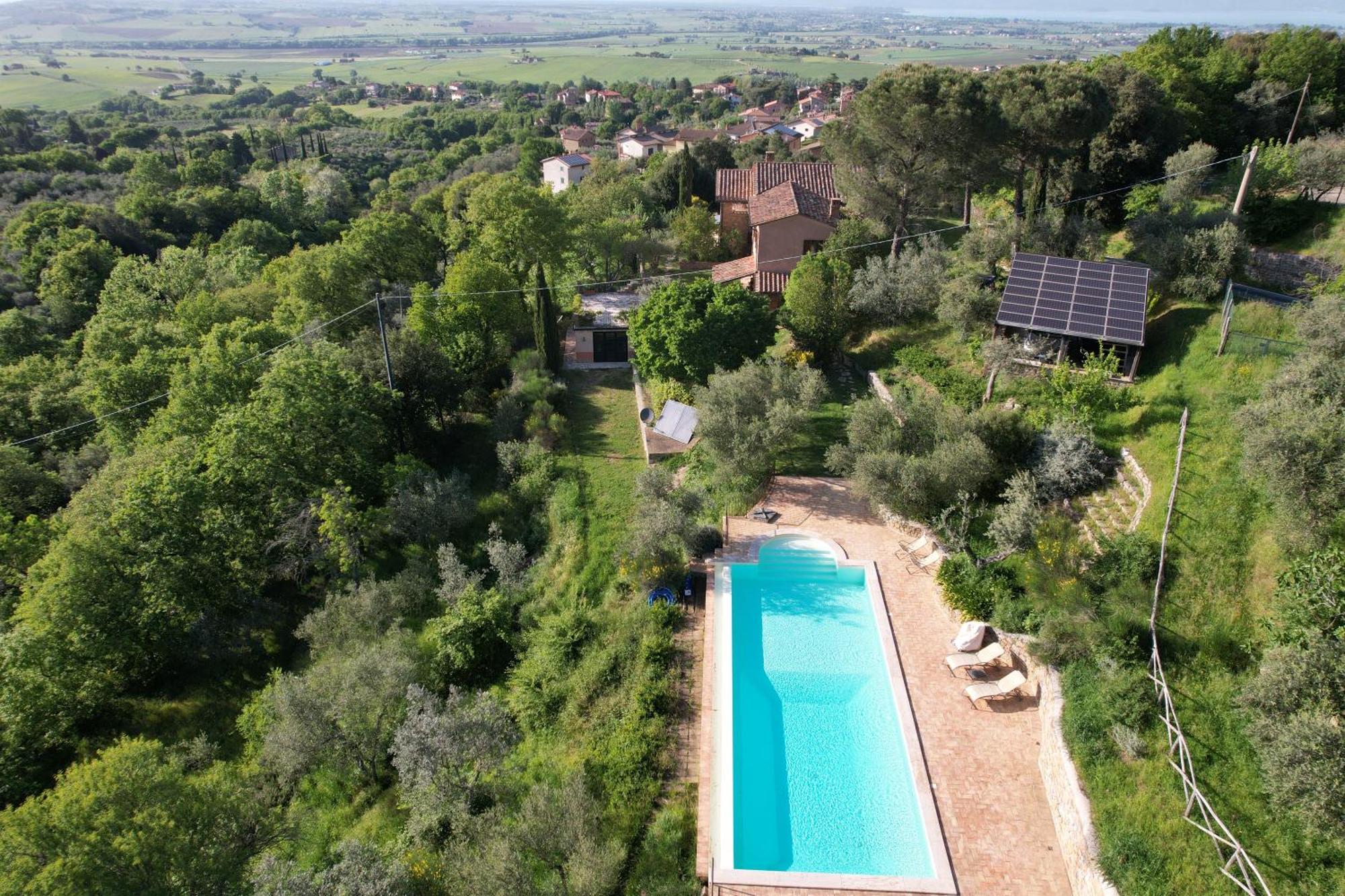 Tartagli Luxury Villa With Pool - A Fontanaro Property Paciano Bagian luar foto